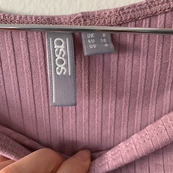 ASOS TALL Top With Off Shoulder in Rib - Picture 5 of 5